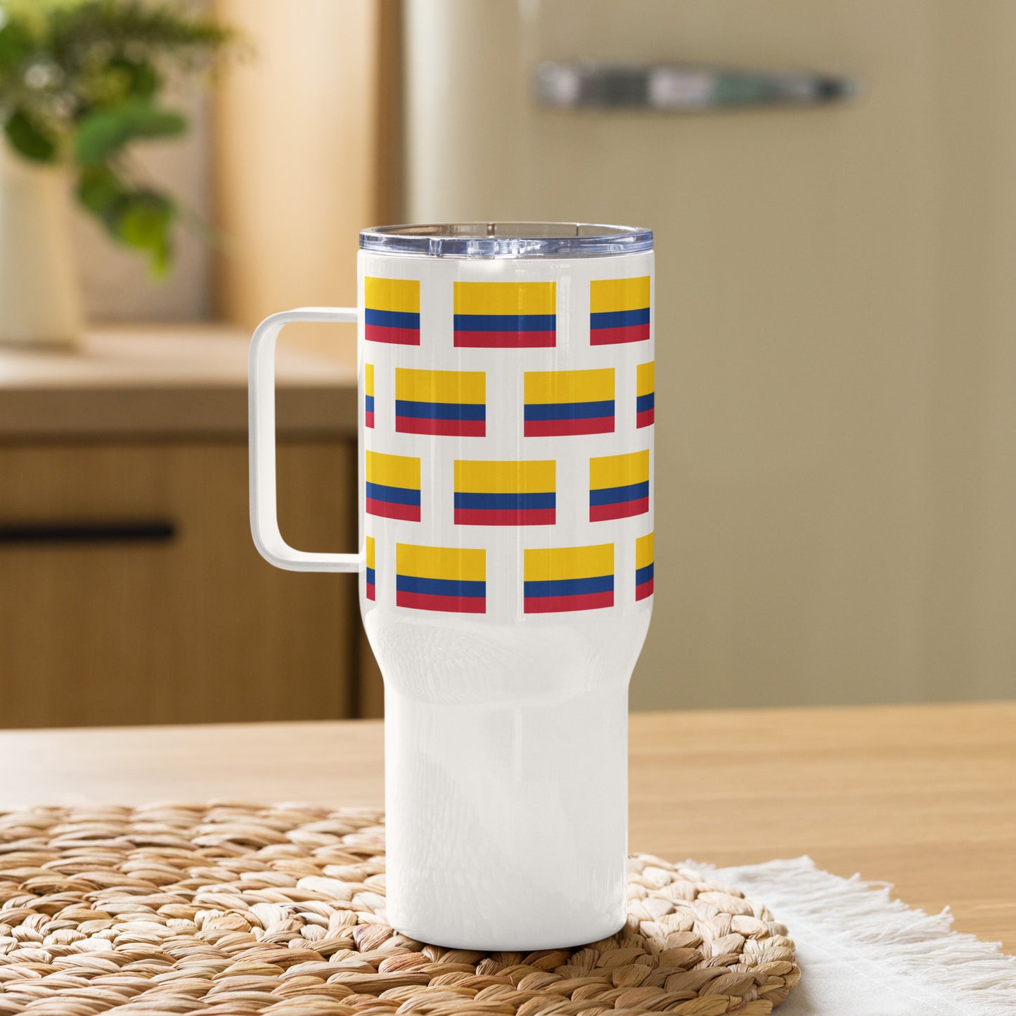 Columbia Flag Travel mug with a handle