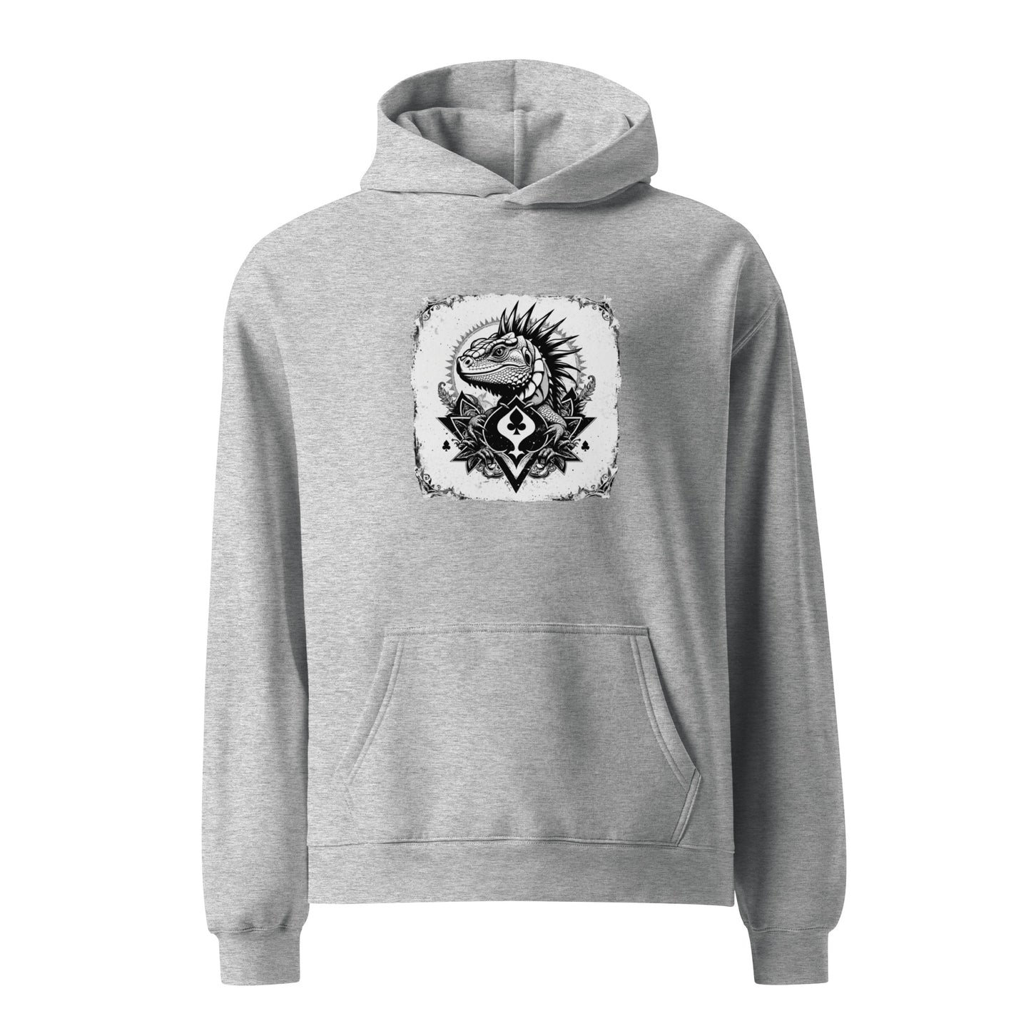 Ace of spades Iguana Unisex oversized hoodie