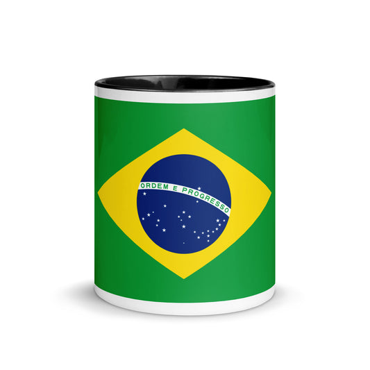 Brazilian Flag Mug with Color Inside