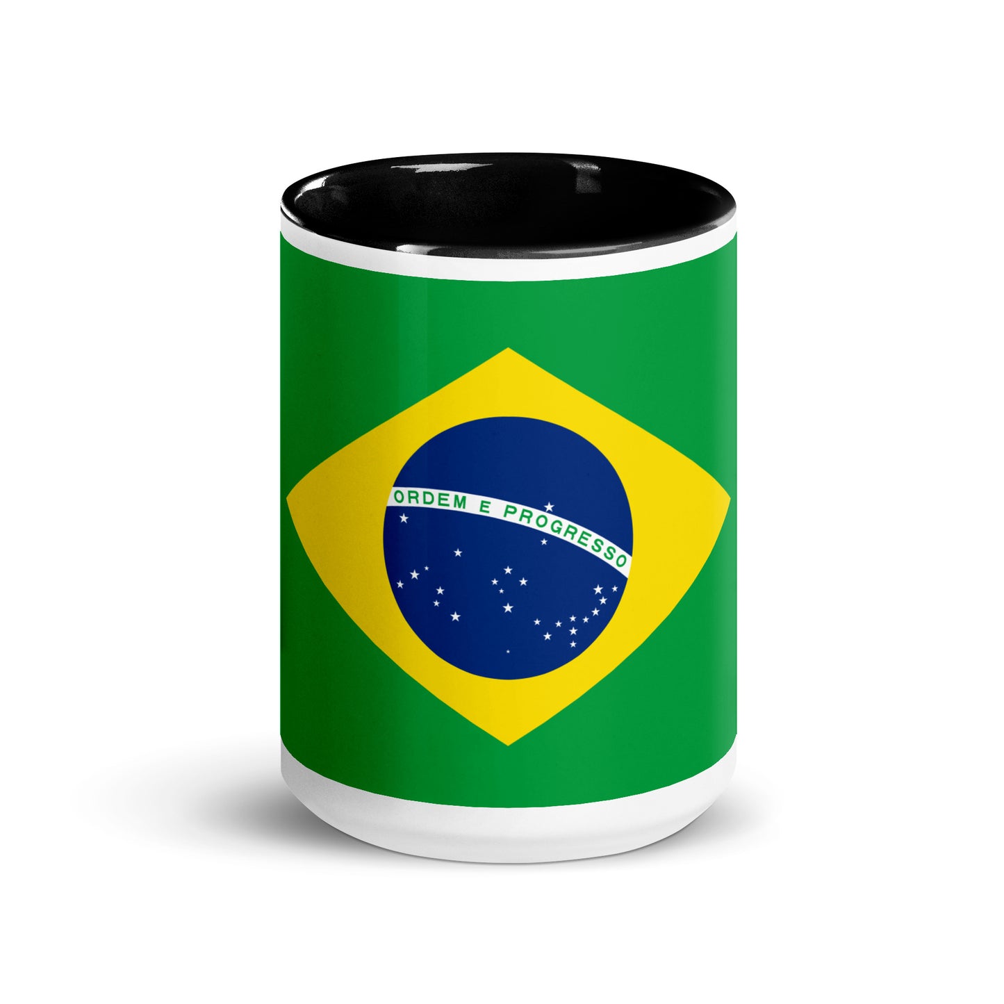 Brazilian Flag Mug with Color Inside