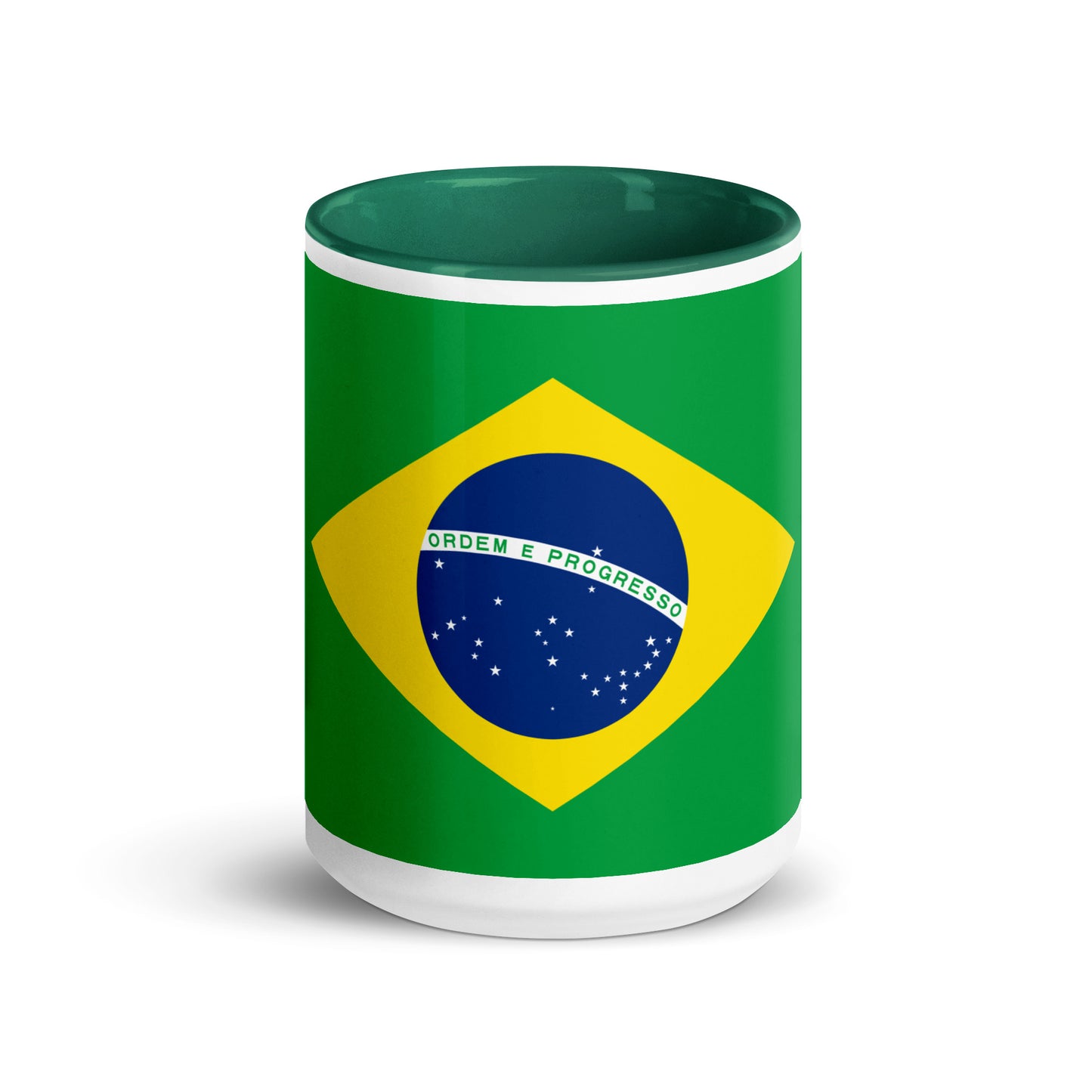 Brazilian Flag Mug with Color Inside