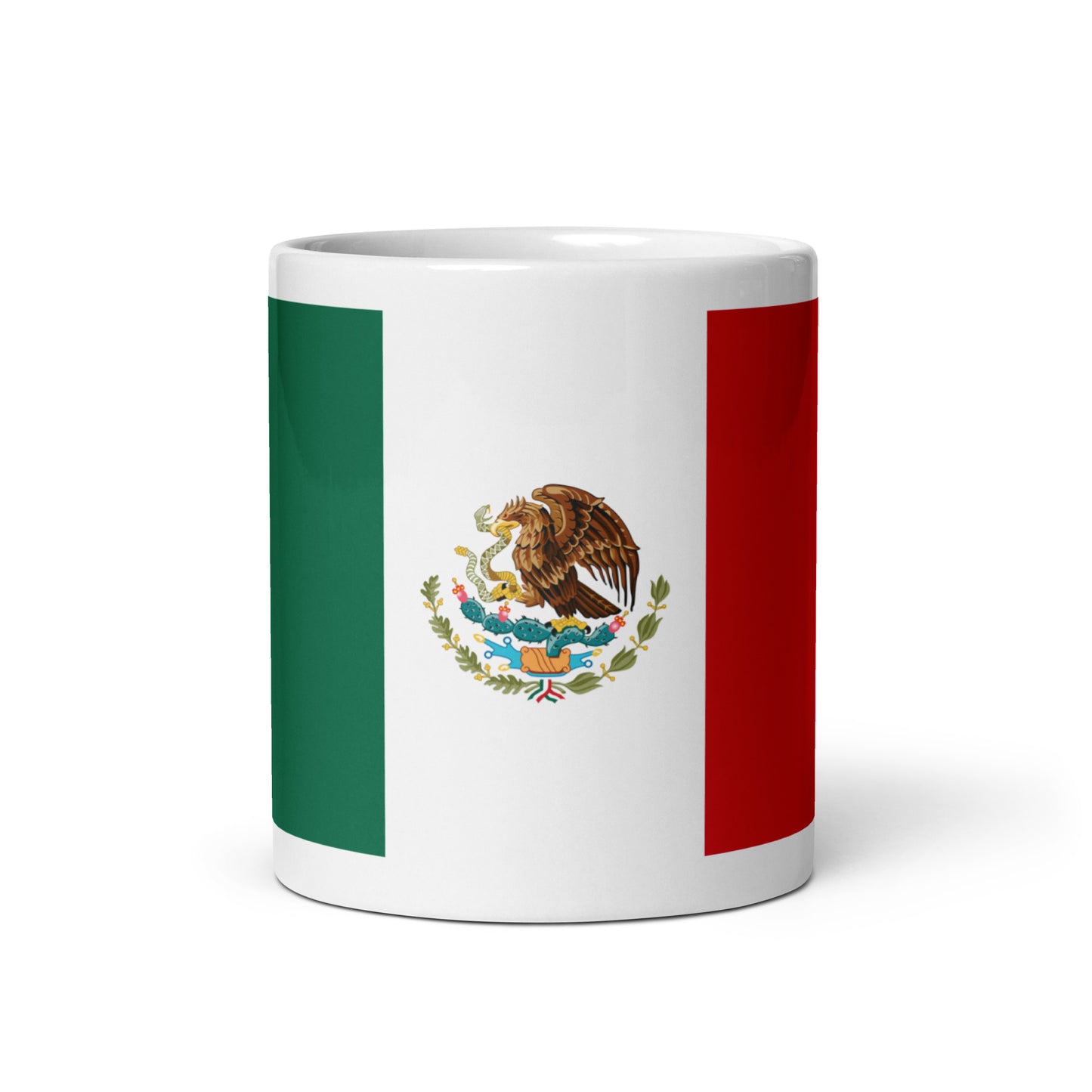 Mexico Flag White glossy mug