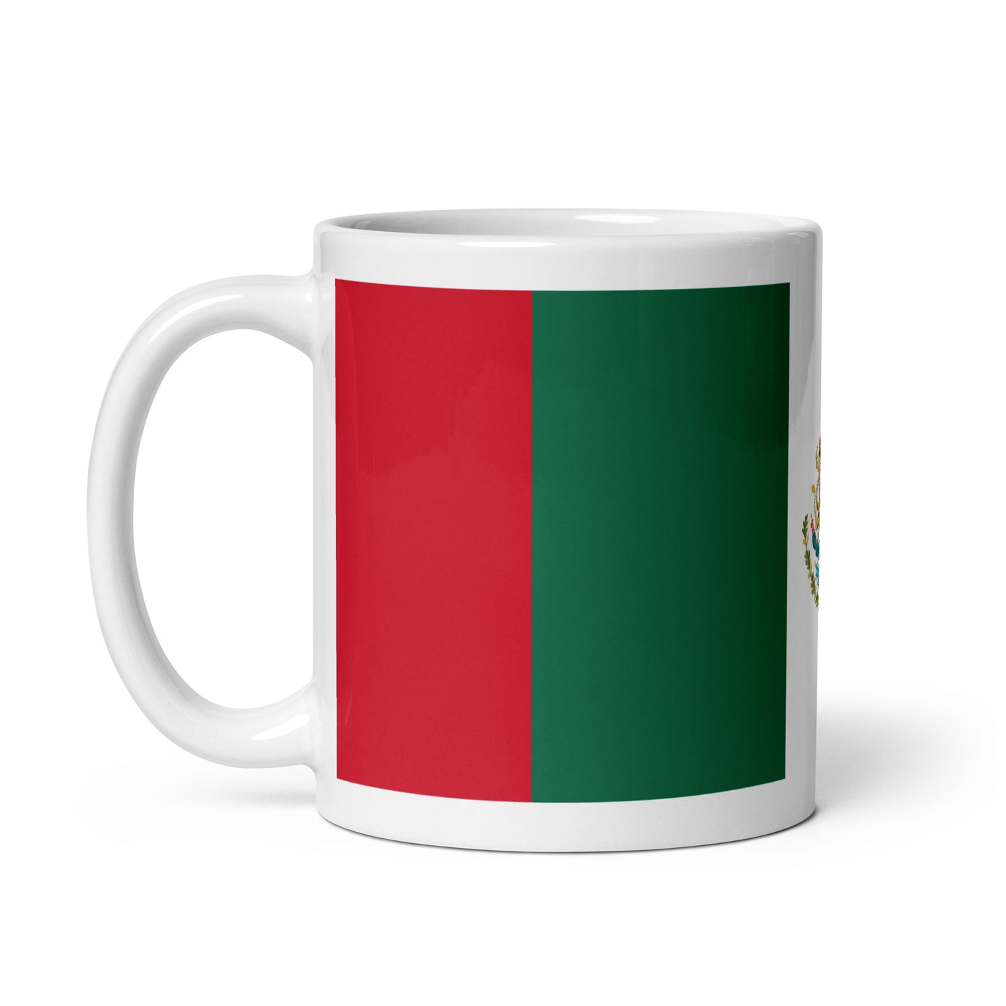 Mexico Flag White glossy mug