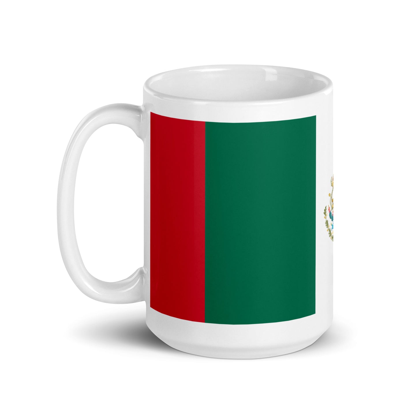 Mexico Flag White glossy mug