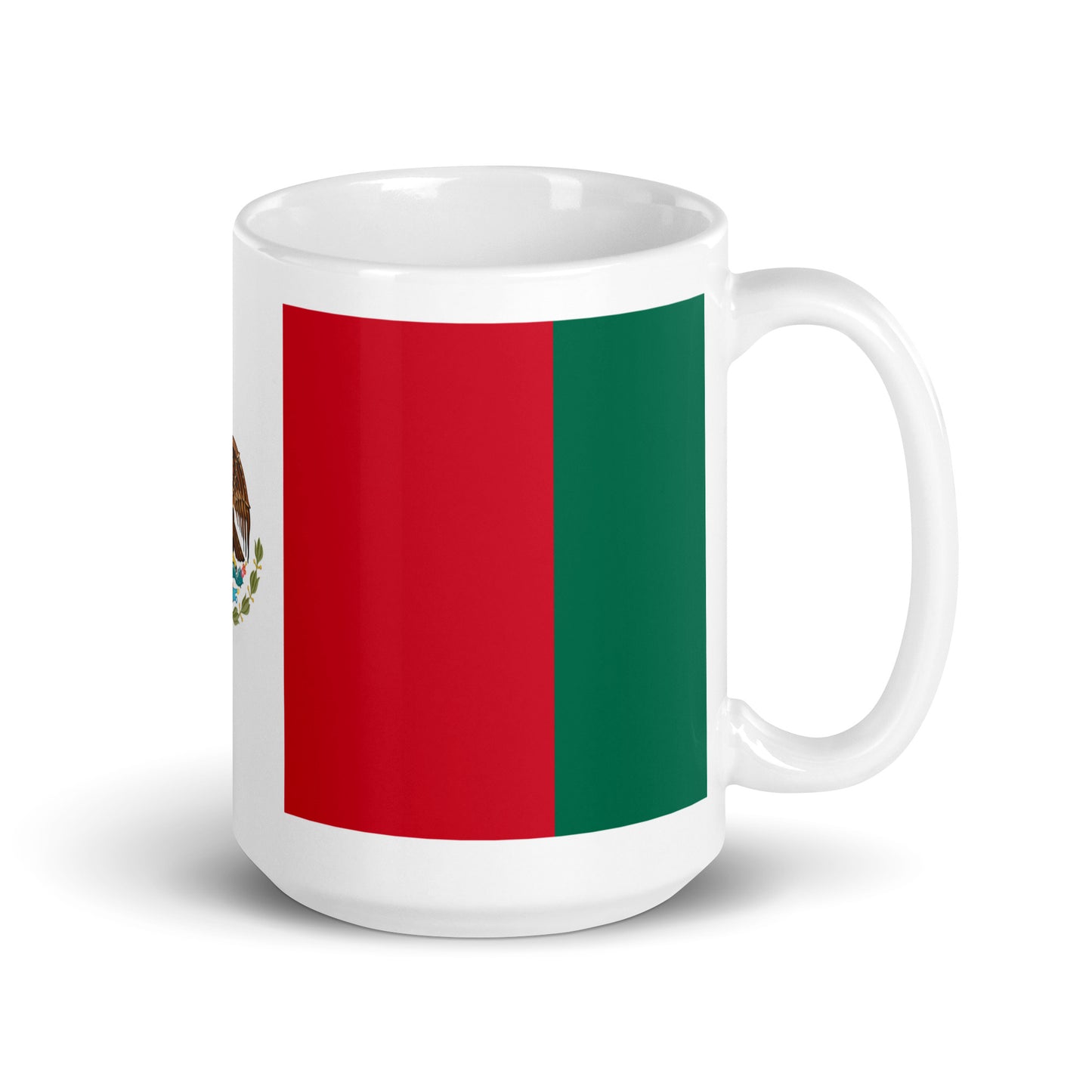 Mexico Flag White glossy mug