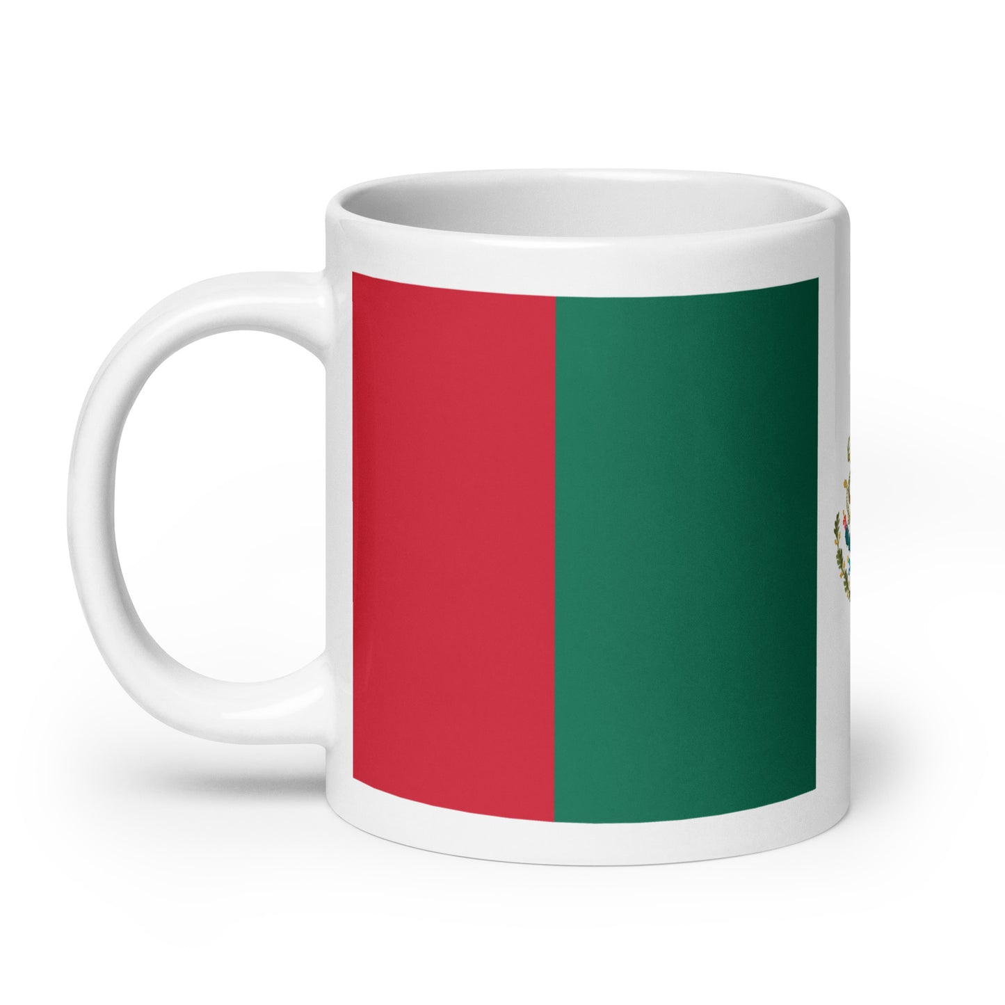 Mexico Flag White glossy mug