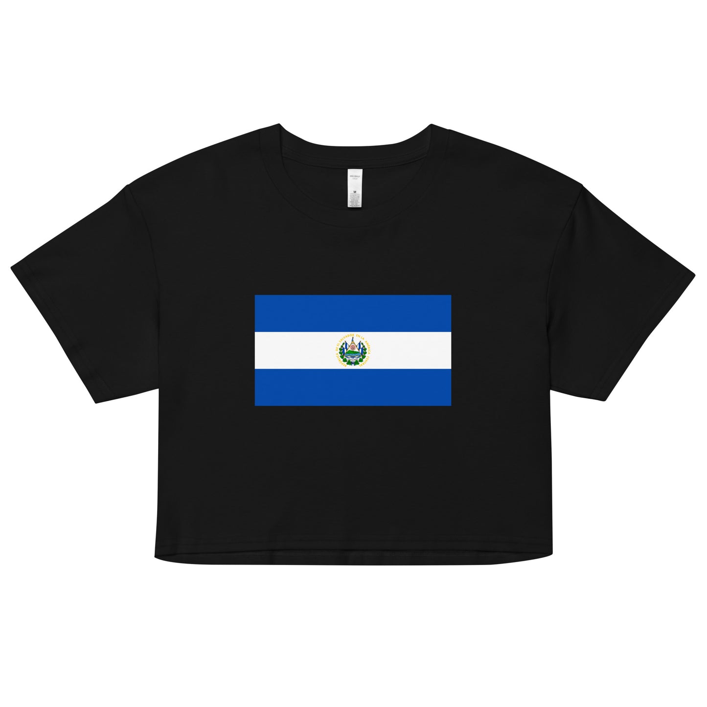 El Salvador Flag Women’s crop top