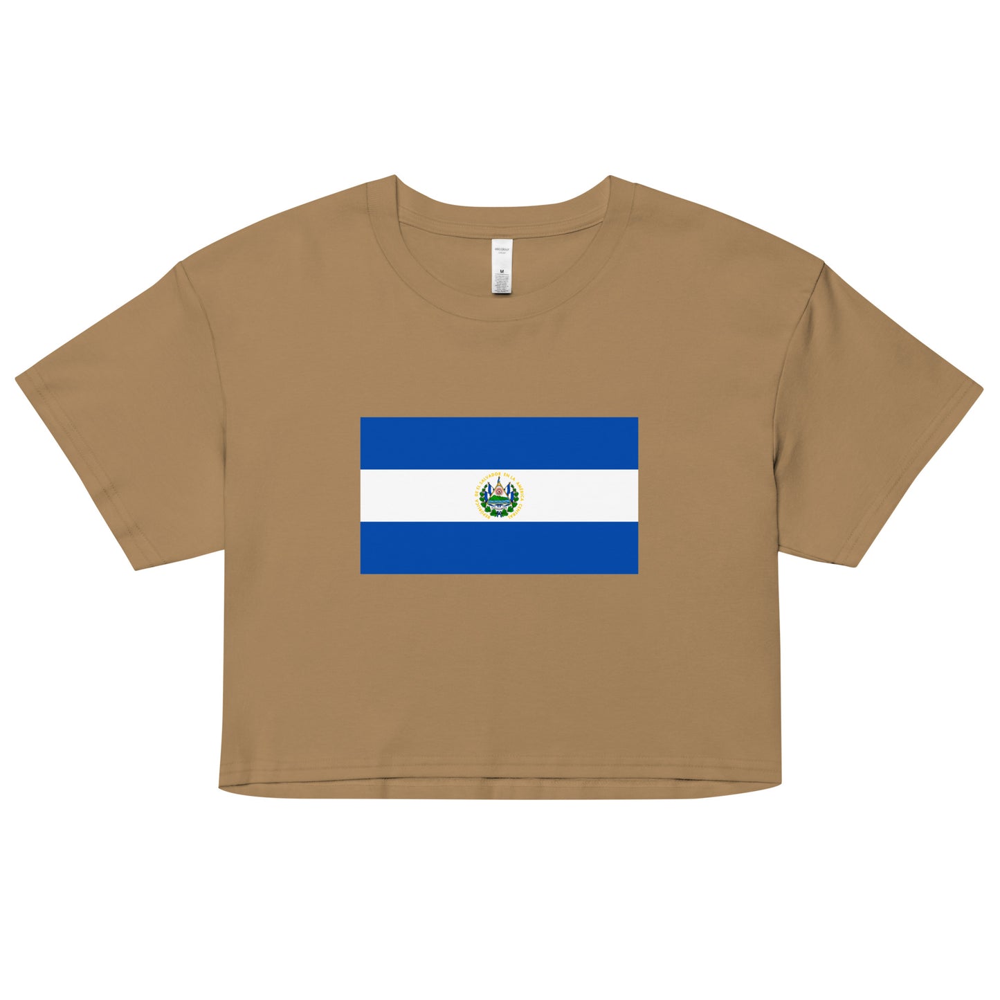 El Salvador Flag Women’s crop top