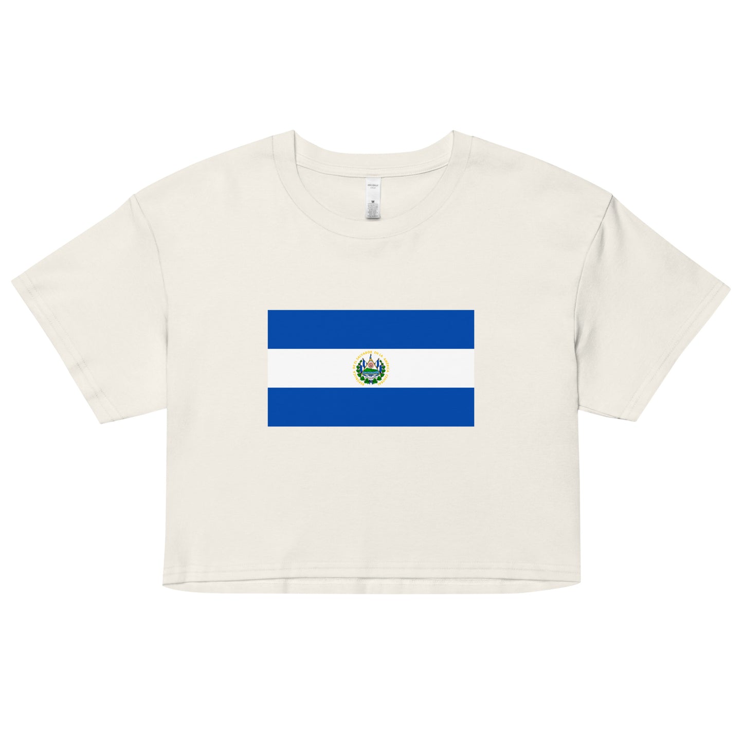 El Salvador Flag Women’s crop top