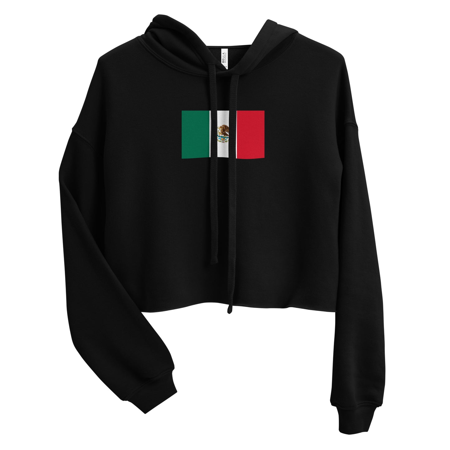 Mexico Flag Crop Hoodie