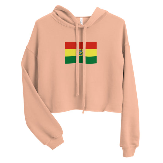 Bolivia Flag Crop Hoodie