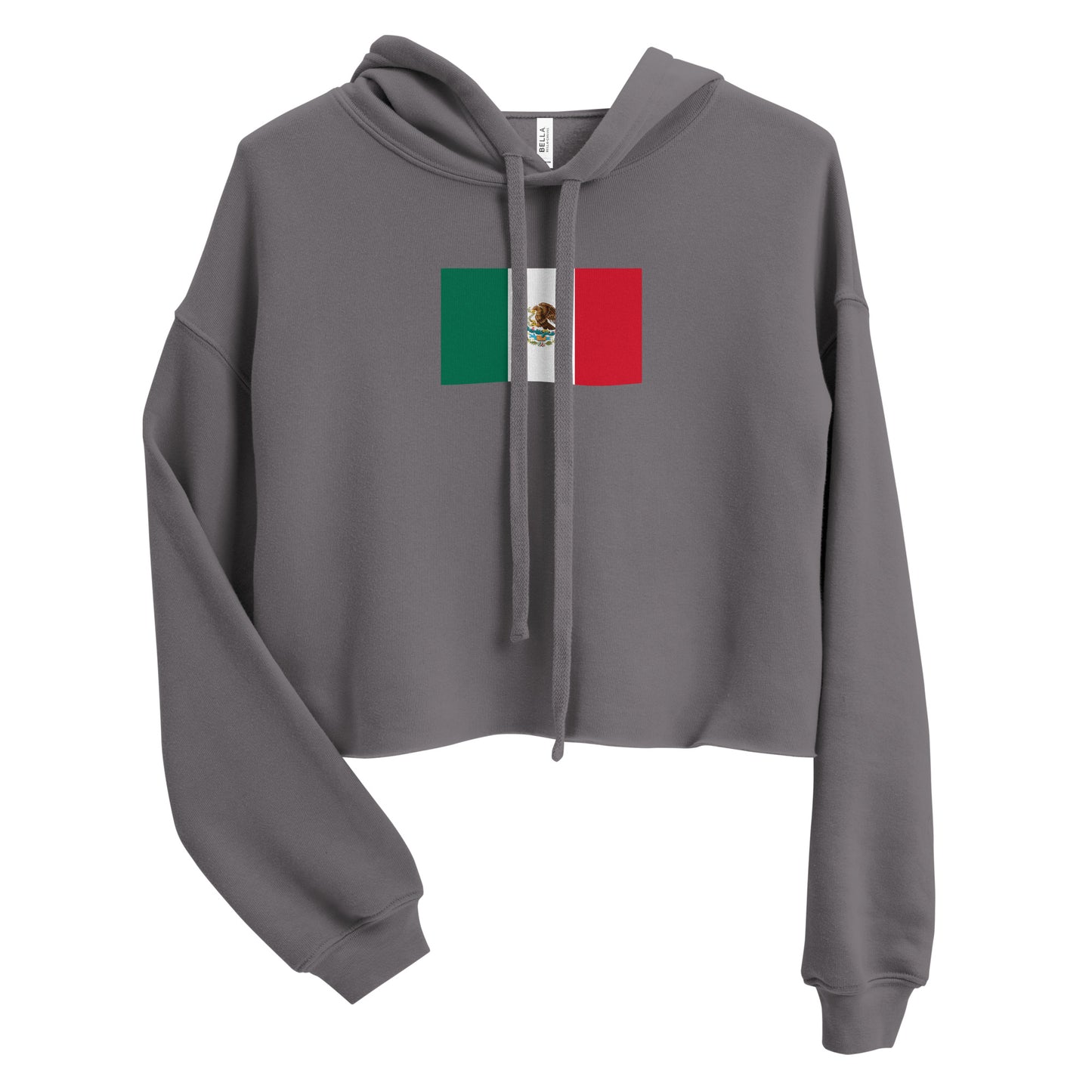 Mexico Flag Crop Hoodie