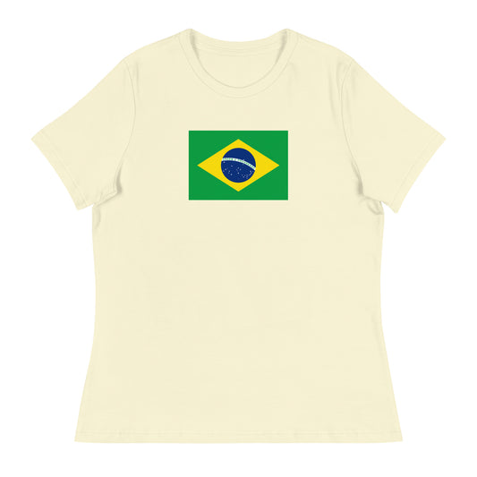 Brazilian Flag Women's Relaxed T-Shirt