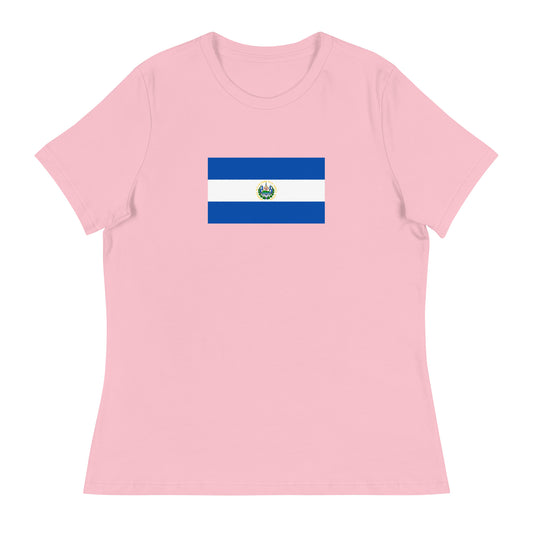 El Salvador Flag Women's Relaxed T-Shirt
