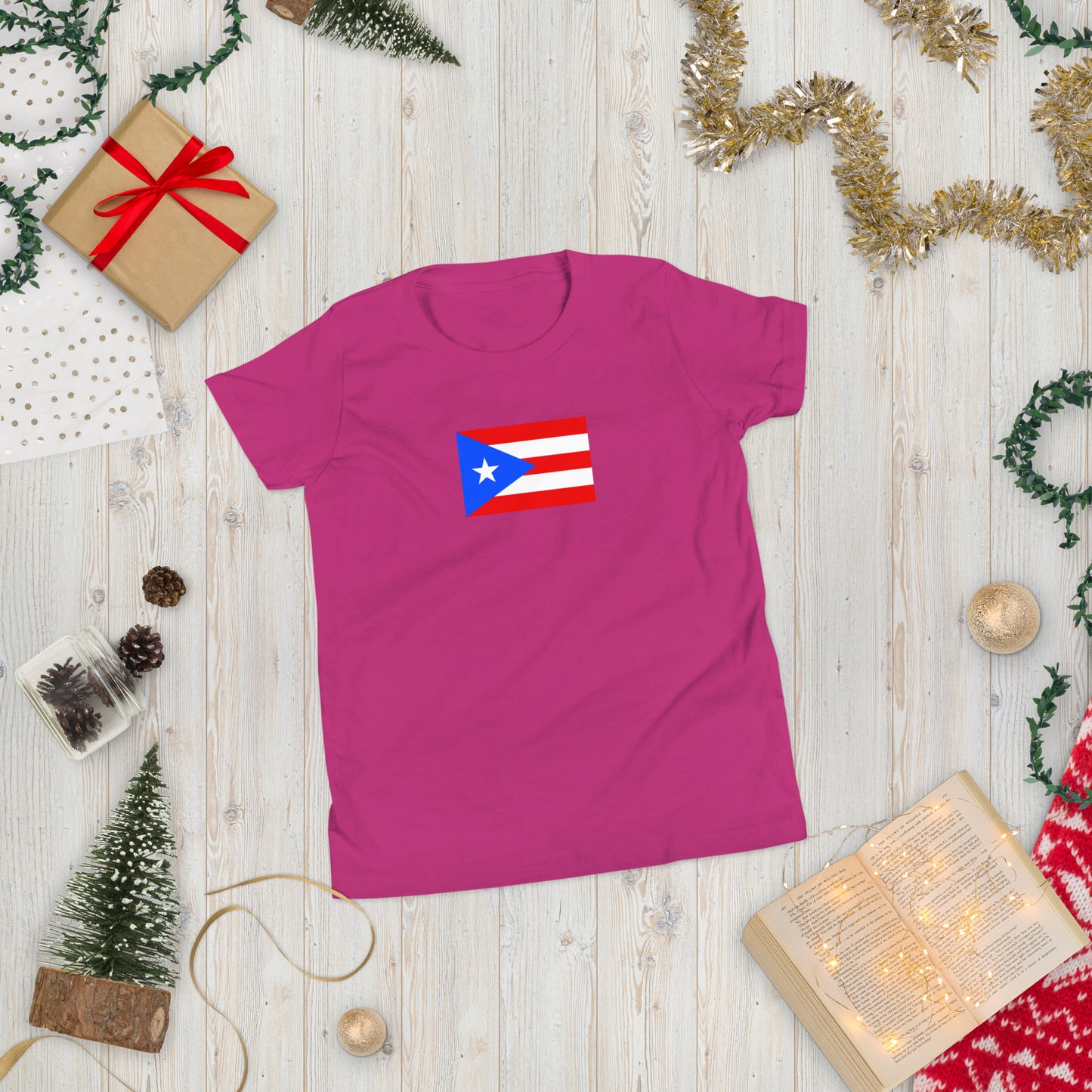 Puerto Rico Flag Youth Short Sleeve T-Shirt